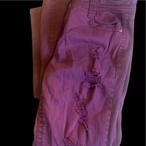 Almost Famous burgundy jeans size 9